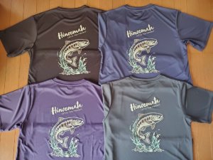 新作ヤマメTシャツ（ドライ素材）※通販可能