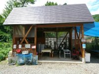 バンガロー専用炊事場（焚き火は出来ません）※電子レンジあり